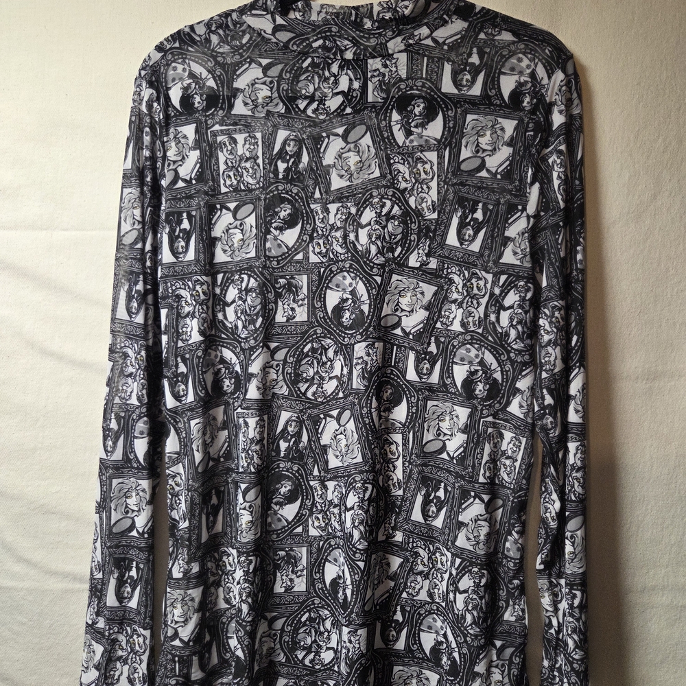 Torrid Black and White Graphic Blouse